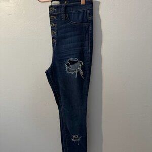 Sneak Peek High Waisted Distressed Jeans